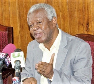 Prof Akwasi Osei, Chief Executive Officer, Mental Health Authority, addressing the launch.  Pictures: ERNEST KODZI